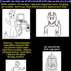 Vacation filler comic 1 (hand-drawn)
