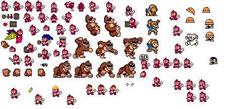 Monkey sprite sheet by JoeFalco